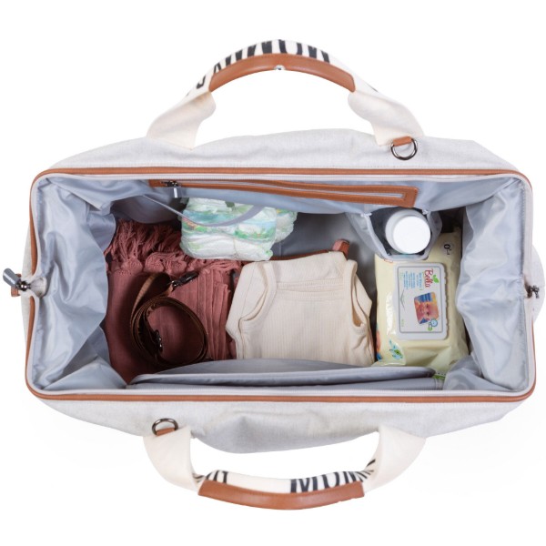 Фото - Сумка для родителей Childhome Mommy bag Signature - Canvas off White (CWMBBSCOW)