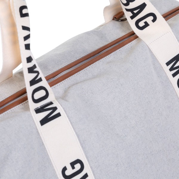 Фото - Сумка для родителей Childhome Mommy bag Signature - Canvas off White (CWMBBSCOW)