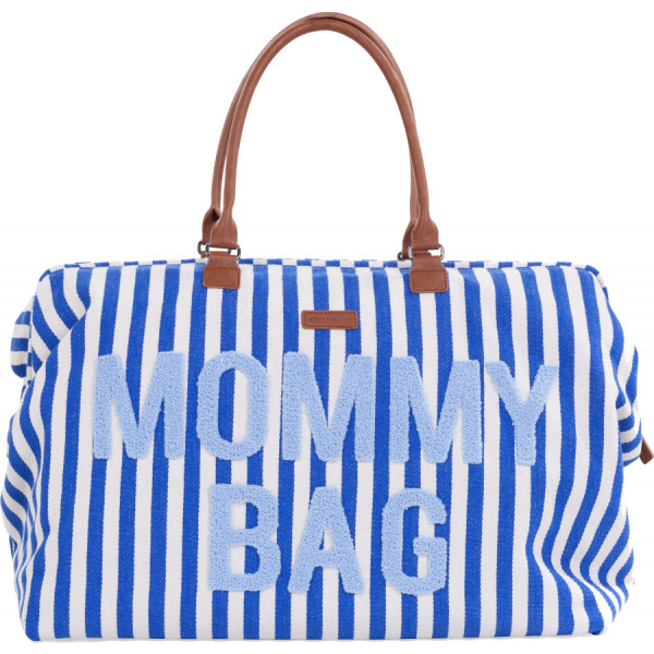Фото - Сумка для батьків Childhome Mommy bag stripes Electric Blue (CWMBBSTBL)