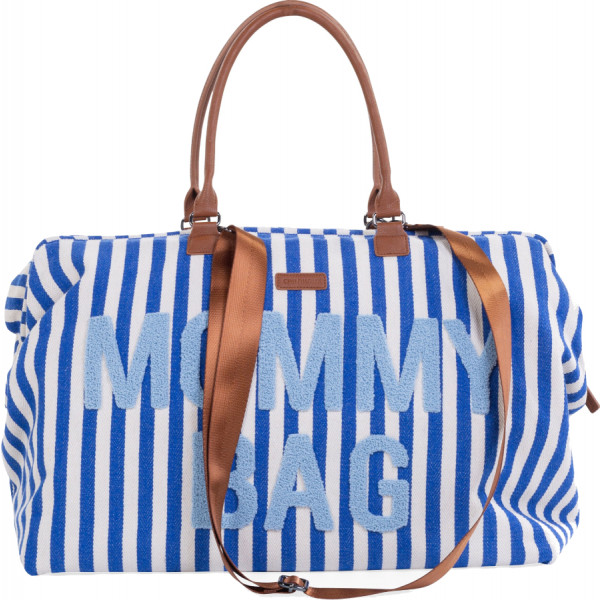Фото - Сумка для батьків Childhome Mommy bag stripes Electric Blue (CWMBBSTBL)