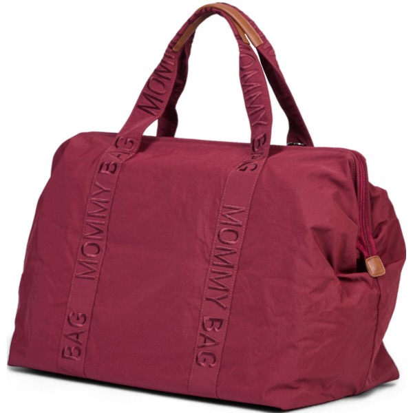 Фото - Сумка для родителей Childhome Mommy bag Signature burgundy (CWMBBSUBU)