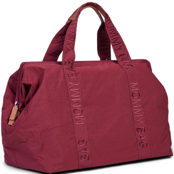 Фото - Сумка для родителей Childhome Mommy bag Signature burgundy (CWMBBSUBU)