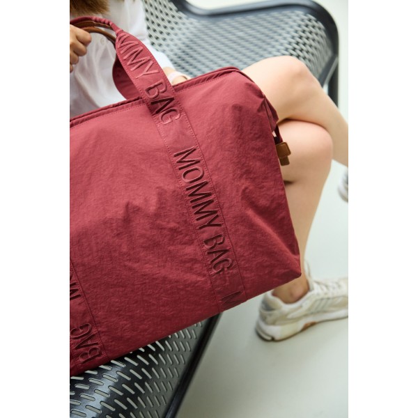 Фото - Сумка для родителей Childhome Mommy bag Signature burgundy (CWMBBSUBU)