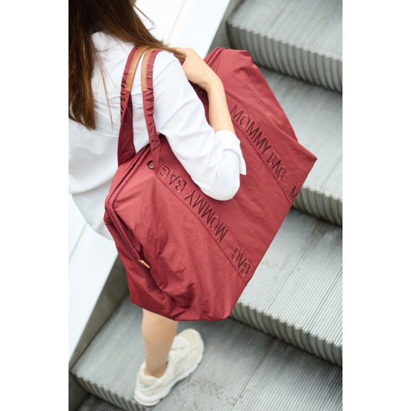 Фото - Сумка для родителей Childhome Mommy bag Signature burgundy (CWMBBSUBU)