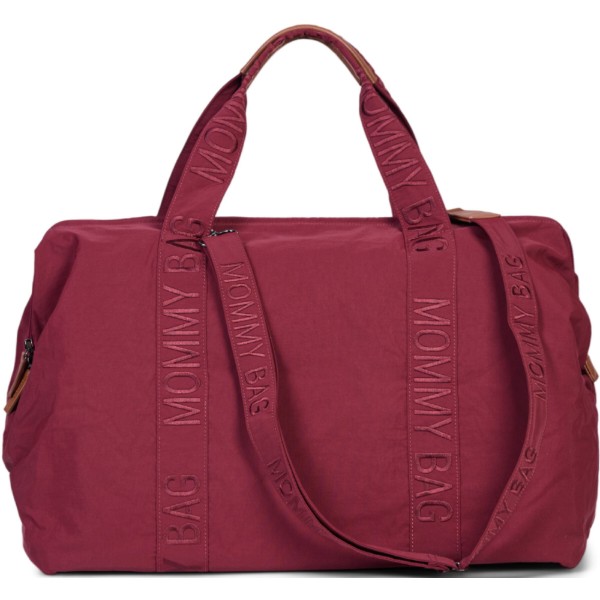 Фото - Сумка для родителей Childhome Mommy bag Signature burgundy (CWMBBSUBU)
