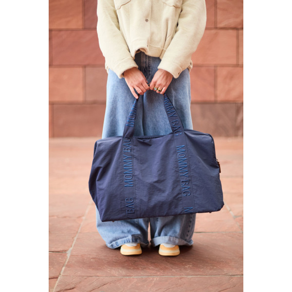 Фото - Сумка для батьків Childhome Mommy bag Signature navy (CWMBBSUNA)