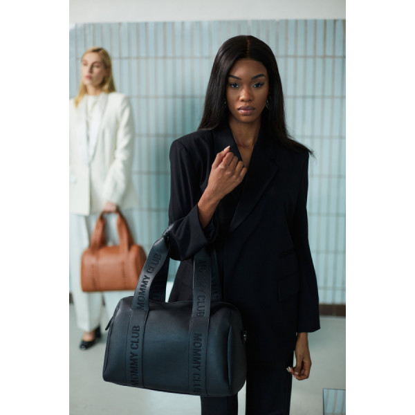 Фото - Сумка для родителей Childhome Mommy club Signature vegan leather Black (CWMCSLBL)
