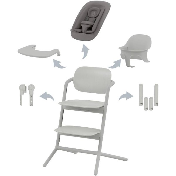 Фото - Стульчик для кормления трансформер Cybex Lemo 4в1 Suede Grey (MED00000000419)
