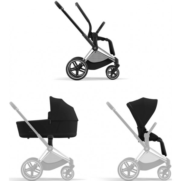 Фото - Шасси для коляски Cybex Priam&каркас Chrome Black
