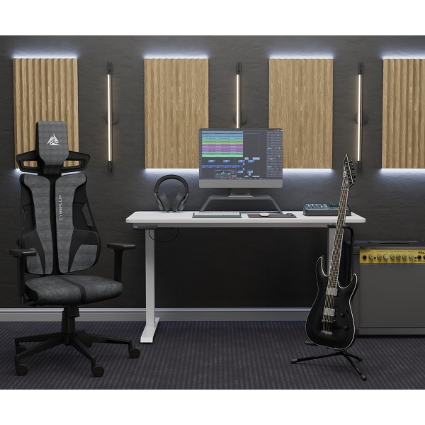 Фото - Крісло для геймерів Cyberlux V8 Fabric Grey (GM-V8 FG)