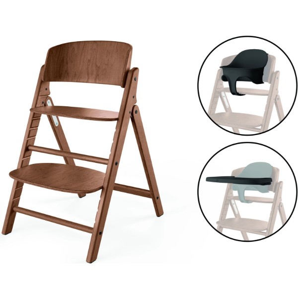 Фото - Стільчик для годування трансформер Cybex Click&Fold 3в1 All Natural Dark (525000963)