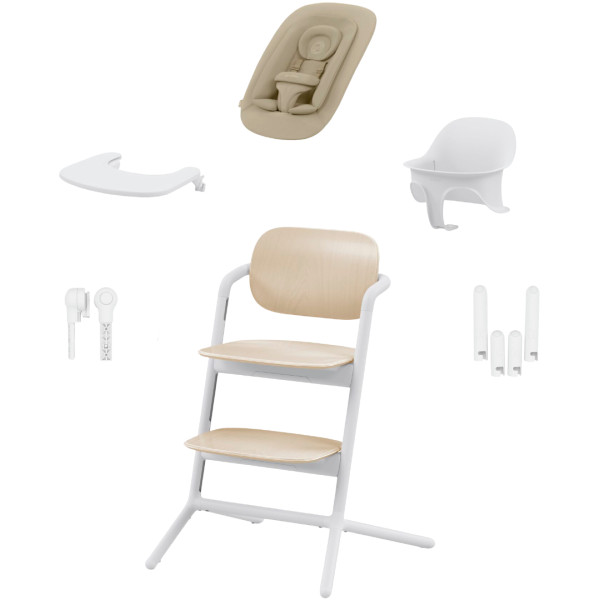 Фото - Стільчик для годування трансформер Cybex Lemo 4в1 Sand White (MED00000000434) Фото - Стільчик для годування трансформер Cybex Lemo 4в1 Sand White (MED00000000434)