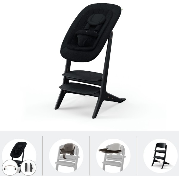 Фото - Стульчик для кормления трансформер Cybex Lemo Platinum 4в1 Black Wood (524001569)