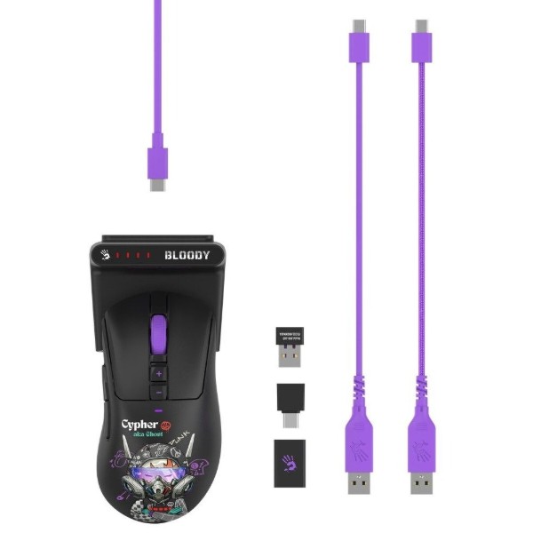 Фото - Миша бездротова ігрова Bloody R73 Ultra Duo (Cypher Ghost)
