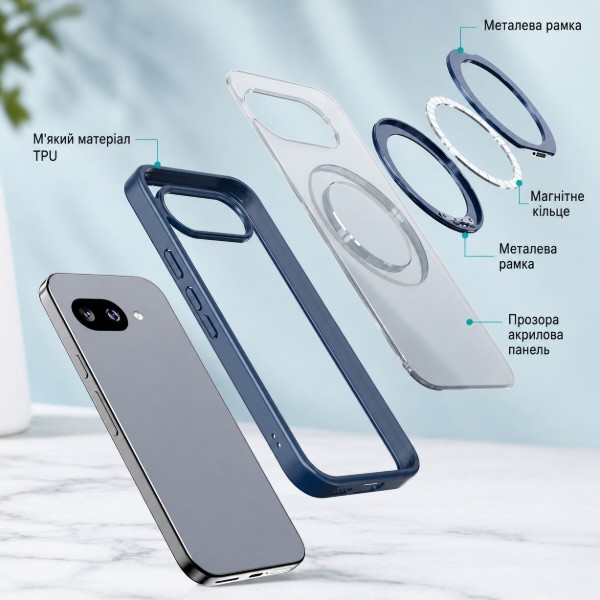 Фото - Чохол для смартфону BeCover Aura Fold for Google Pixel 9a Blue (715666)