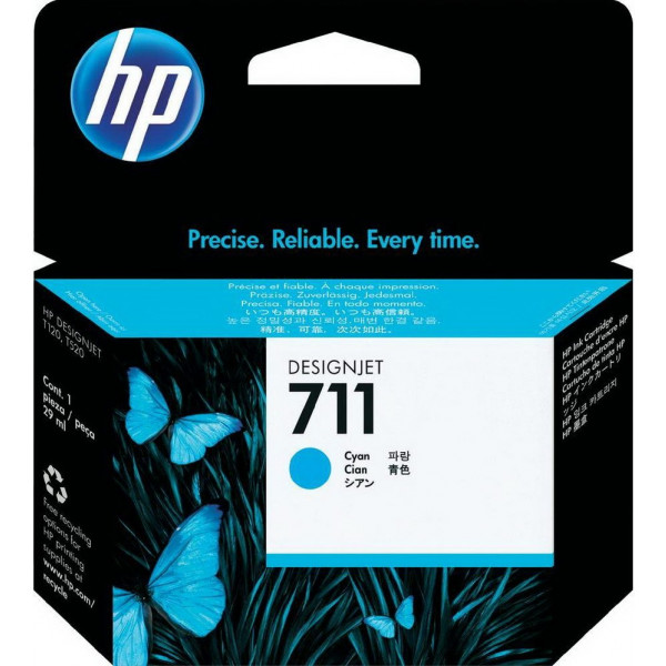 Фото - Картриджі для струменевих принтерів HP No.711 DesignJet 120/520 Cyan 3-Pack (CZ134A)