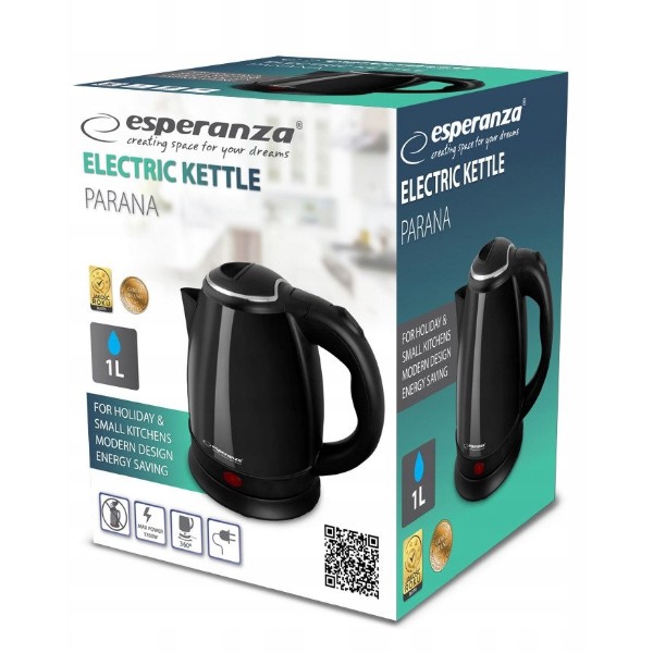 Фото - Электрический чайник Esperanza Kettle Parana 1 л (EKK128K)