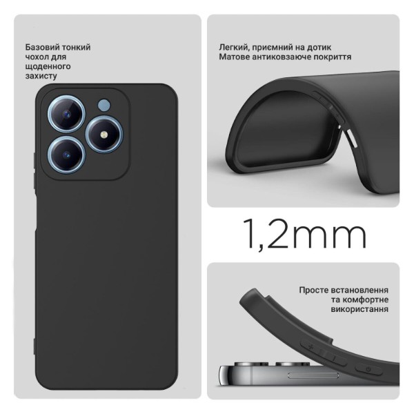 Фото - Чохол для смартфону BeCover for Realme C61 Black (711898)