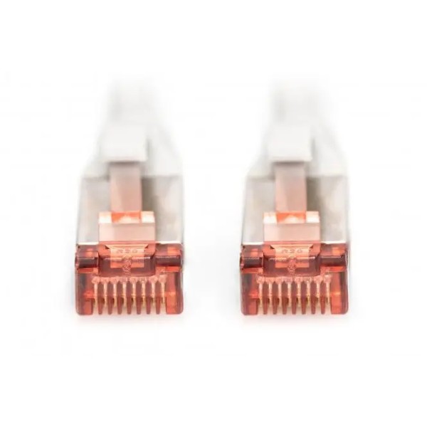 Фото - Кабель патч-корд Assmann Cat.6 RJ45 to RJ45 S-FTP Cu AWG27 LSZH Grey 1м (DK-1644-010)