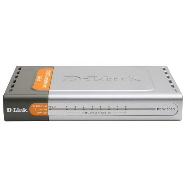 Фото - Коммутатор локальной сети (Switch) D-Link DES-1008D