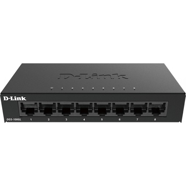 Фото - Коммутатор локальної мережі (Switch) D-Link DGS-108GL