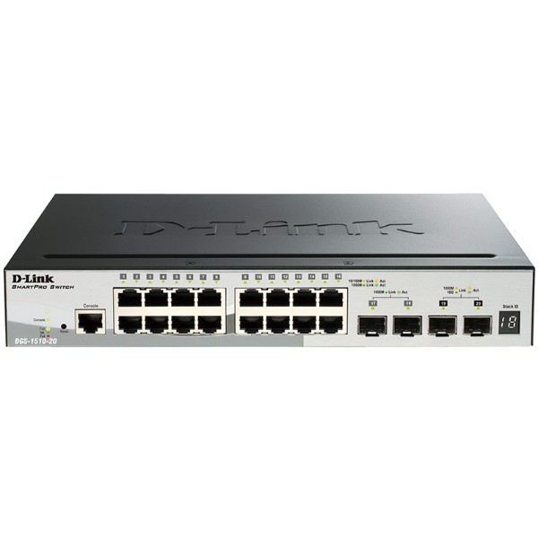Фото - Комутатор локальної мережі (Switch) D-Link DGS-1510-20 Фото - Комутатор локальної мережі (Switch) D-Link DGS-1510-20