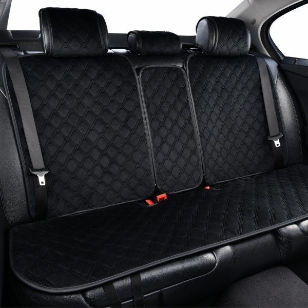 Фото - Комплект накидок на сидіння автомобіля CarLife Turbo black (SC30104)
