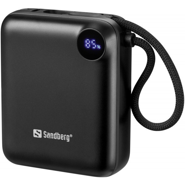 Фото - Батарея мобільна Sandberg 10000mAh 20W PD,QC3.0, USB-C In/Out, with 2 cables USB-C (421-26)