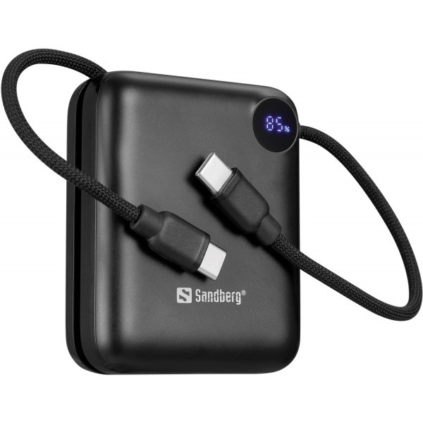 Фото - Батарея мобільна Sandberg 10000mAh 20W PD,QC3.0, USB-C In/Out, with 2 cables USB-C (421-26)