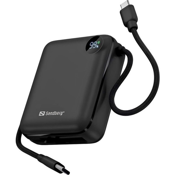 Фото - Батарея мобільна Sandberg 10000mAh 20W PD,QC3.0, USB-C In/Out, with 2 cables USB-C (421-26)