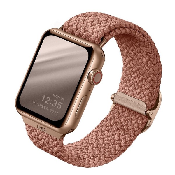 Фото - Ремінець для смарт-годинника Uniq Aspen Braided Apple Watch Strap 40/38mm Grapefruit Pink