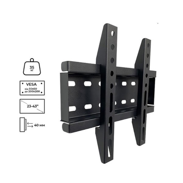 Фото - Крепление для телевизора Charmount TV02F Black