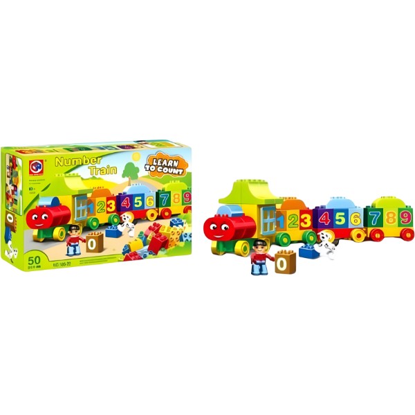 Фото - Пластиковый конструктор KID'S HOME TOYS учим цифры 50 эл. (188-22)