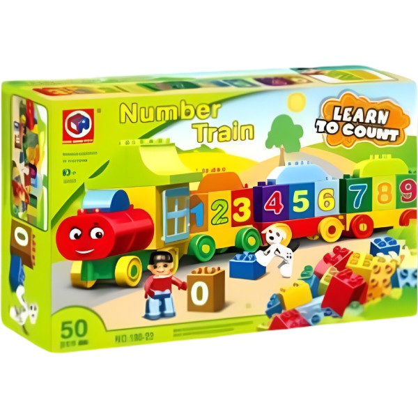 Фото - Пластиковый конструктор KID'S HOME TOYS учим цифры 50 эл. (188-22)