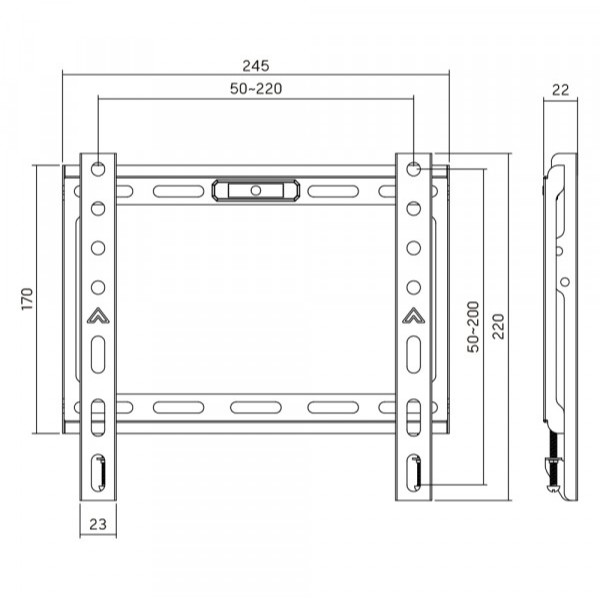 Фото - Крепление для телевизора AGN AGN43-220F Black
