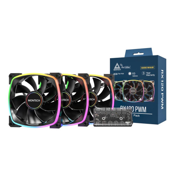 Фото - Корпусный вентилятор Montech RX120 PWM (B31)