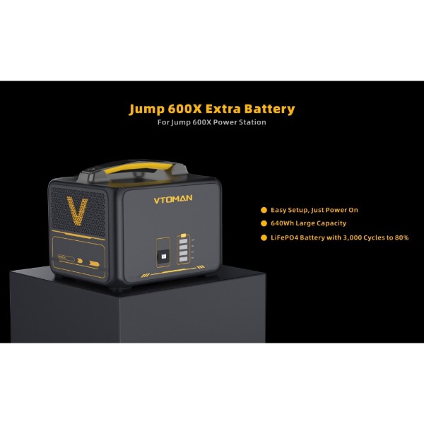 Фото - Дополнительная батарея для зарядной станции Vtoman Jump 600X PB-23 640Wh