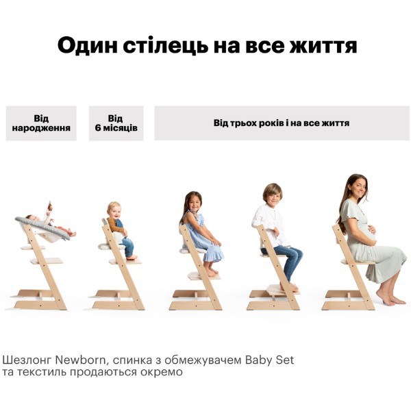 Фото - Стульчик для кормления классический Stokke Tripp Trapp, цв. Heather Mauve (лиловый) (100141)