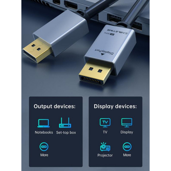 Фото - Кабель Cabletime DisplayPort - DisplayPort (M/M) 1.8m (CD20K)