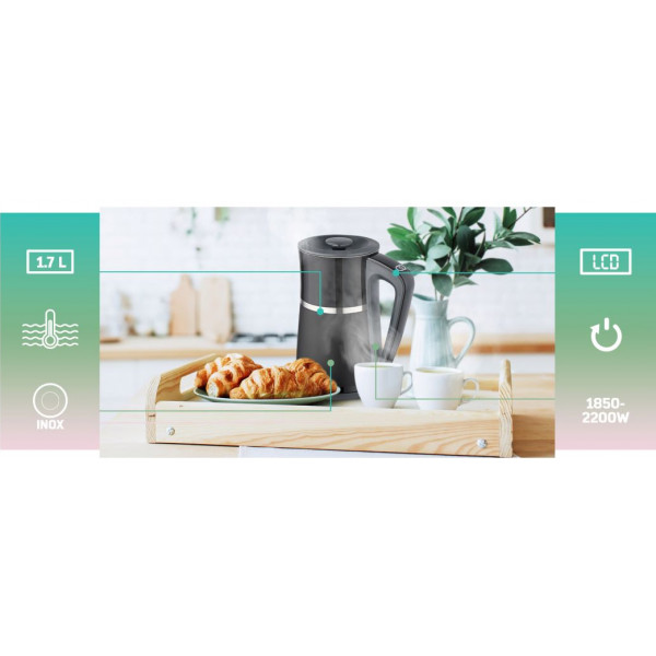 Фото - Электрический чайник Heinner HEK-D22002WBK