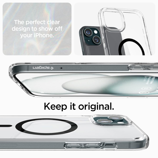 Фото - Чохол для смартфону Spigen for Apple iPhone 15 Plus Ultra Hybrid MagFit, Graphite (ACS06662)