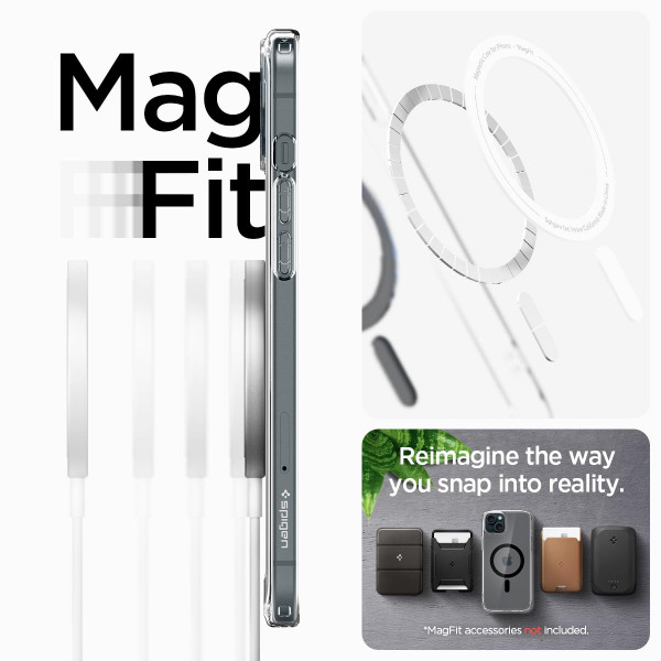 Фото - Чохол для смартфону Spigen for Apple iPhone 15 Plus Ultra Hybrid MagFit, Graphite (ACS06662)