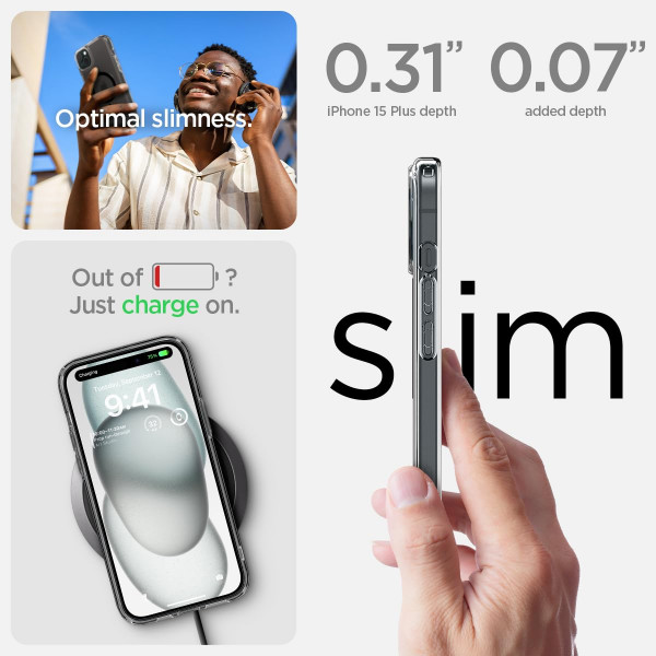 Фото - Чохол для смартфону Spigen for Apple iPhone 15 Plus Ultra Hybrid MagFit, Graphite (ACS06662)