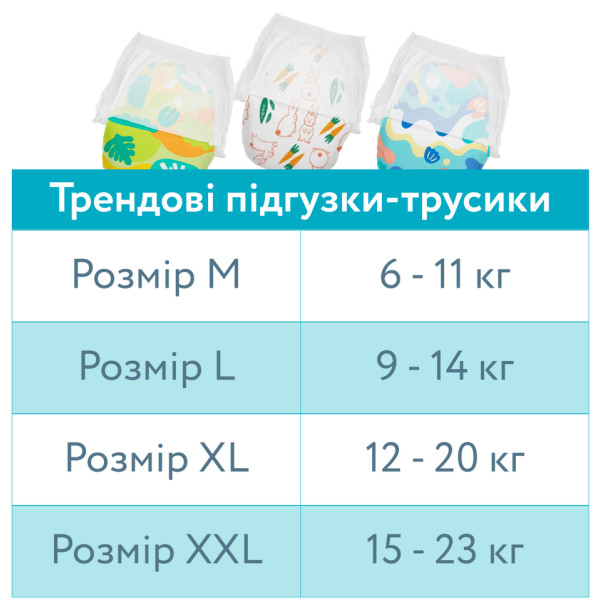 Фото - Одноразові підгузки-трусики Offspring розмір XL 12-20 кг, 30 шт. Підводний світ (DP-OI-FAP-XL30P-AQT)