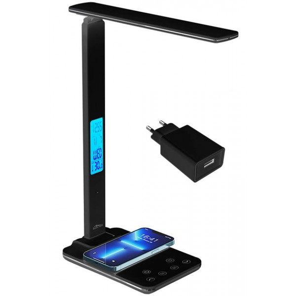 Фото - Настільна лампа Media-Tech LEDITOU 4W 6500K, 15W QI wireless White (MT222K)