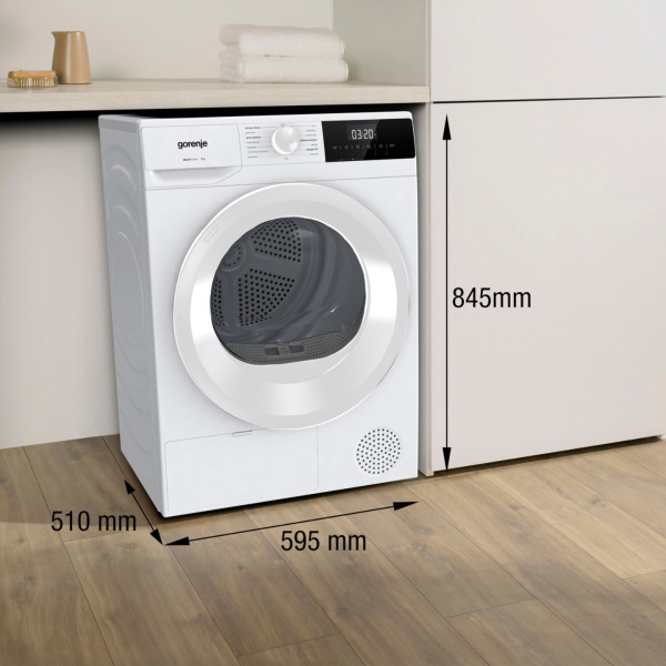 Фото - Комплект техники Gorenje Стиральная машина с фронтальной загрузкой + Сушильная машина Gorenje W3NGPI62SBS/UA + D2HNE7E/UA