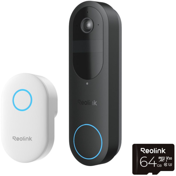 Фото - Бездротовий дверний дзвінок Reolink D340B (Video Doorbell Wi-Fi/АКБ)