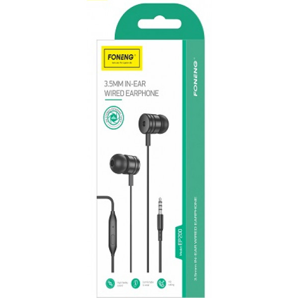 Фото - Навушники вкладиші дротові Foneng EP200 REMOTE earphone (EP200-E-R)