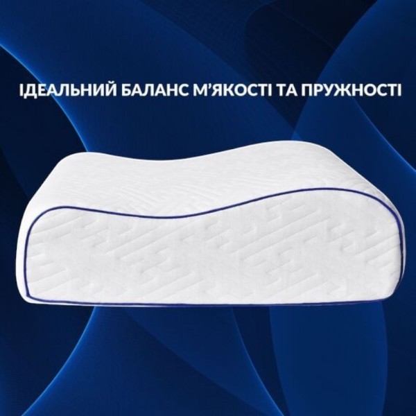 Фото - Подушка ортопедическая IDEIA NeckWave 60х40х11/9 см с эффектом памяти (8-35861)