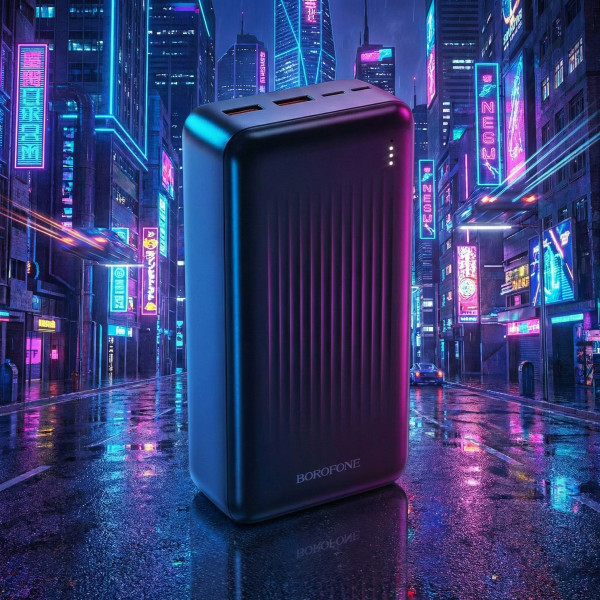 Фото - Батарея мобільна BOROFONE BJ80B Clever PD20W + QC22.5W 30000 mAh Black (714874)